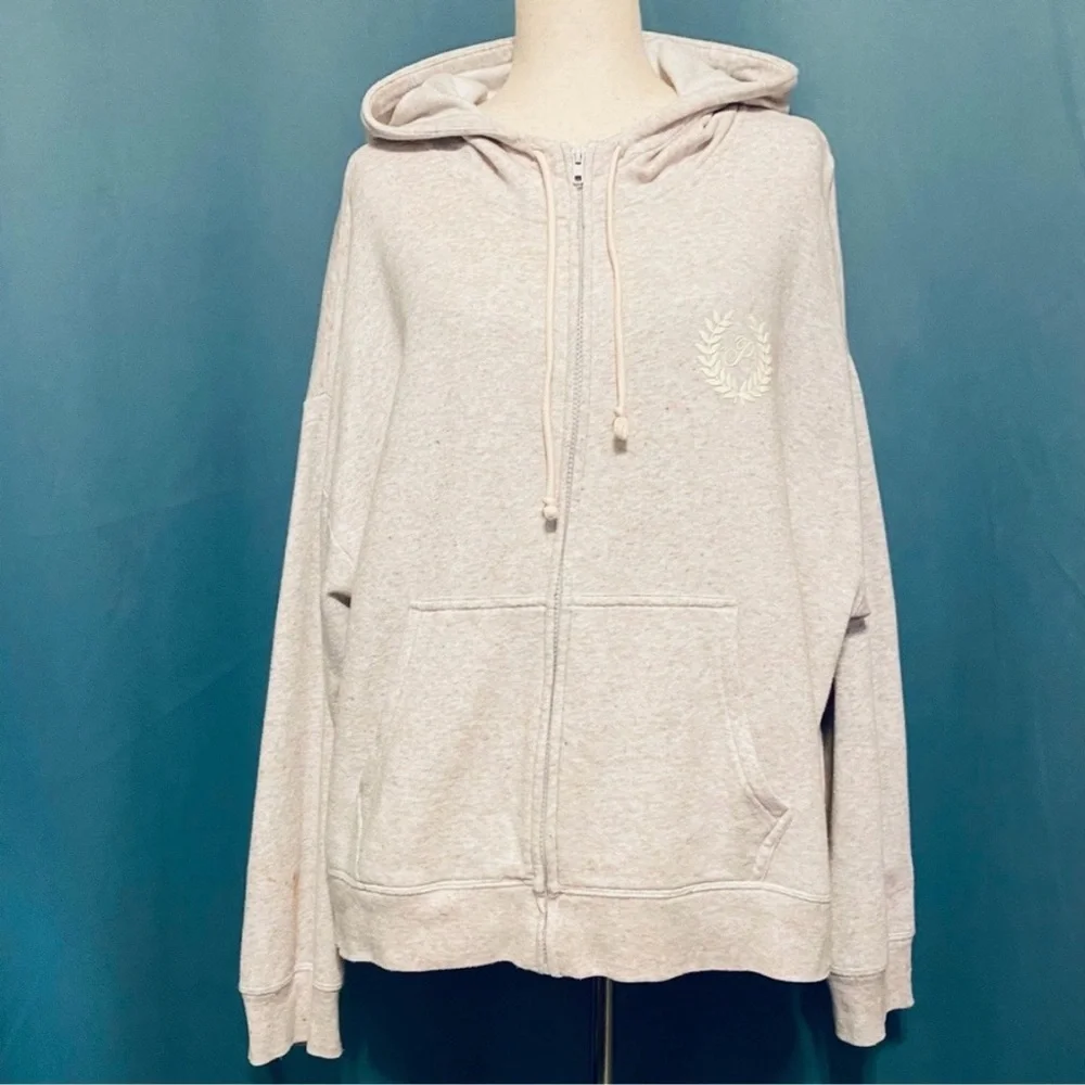 Victoria Secret Everyday Relaxed Fleece Full Zip Hoodie XL